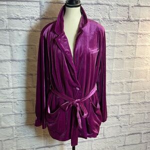 HOLIDAY VELVET TIE JACKET AVA&VIV